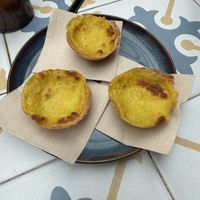 vegan pasteis de nata  at Fala Fala in Funchal