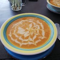 It comes with a tasty soup. at El Opuesto de Salento in Salento