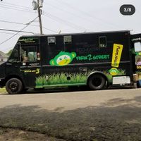 The truck at G Monkey Mobile Food Truck in Durham