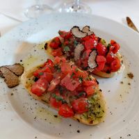 Bruschetta mit Trüffel at Klosterhof & Alessio  in Lilienthal