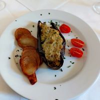 Gefüllte Aubergine at Klosterhof & Alessio  in Lilienthal