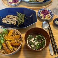 Caramelized corn and green radish tray   at base is nice in Seoul