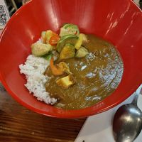 Vegan Japanese curryy #Veganuary at Samurai Papa in Brooklyn