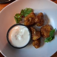 Cauli popcorn with vegan mayo at Saigon Allee in Ballarat