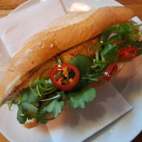 Tofu and eggplant banh mi at Saigon Allee in Ballarat