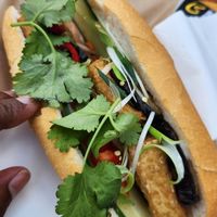 Banh mi with eggplant and tofu at Saigon Allee in Ballarat