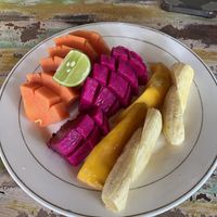 Fresh fruit platter  at Warung Jaba in Canggu