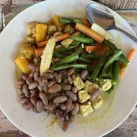 Buffet at Warung Jaba in Canggu