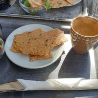 Bread and salad at Tropikhuset in Linkoping