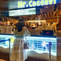 Cashier counter at Mr Coconut - Raffles Place in Central Singapore