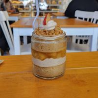 Apple Pie Cake in a Jar at Caked Coffee in Toronto