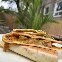 Spicy quesadilla   at Caked Coffee in Toronto