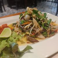Mushroom salad at Plant-erian in Krabi