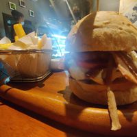 Bacon burger at Plant-erian in Krabi