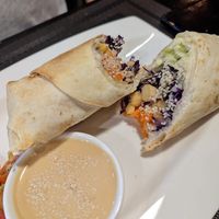 Chickpea wrap at Plant-erian in Krabi