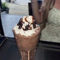 Chocolate brownie milkshake   at Plant-erian in Krabi