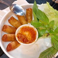 Spring rolls at Plant-erian in Krabi