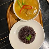 Massaman with rice berry at Plant-erian in Krabi