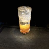 Peach sparkling water #Veganuary at Plant-erian in Krabi