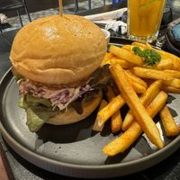 Tonkatsu burger  at Plant-erian in Krabi
