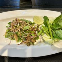 The mushroom Laab  at Plant-erian in Krabi