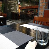 Restaurant, they also have seating inside of restaurant. #Veganuary at Plant-erian in Krabi