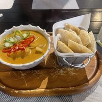 Massaman Curry with Naan at Plant-erian in Krabi