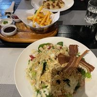 Caesar Salad, Fries and Carbonara   at Plant-erian in Krabi