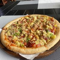 Hawaiian pizzaa  at Plant-erian in Krabi