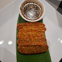 Fried tempeh at Plant-erian in Krabi