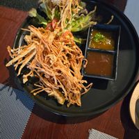Fried mushrooms at Plant-erian in Krabi