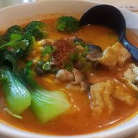 Tom yum ramen (vegan) at Umai in Herndon