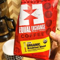 Fair trade coffee at Accord Market in Rochester