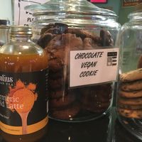 Vegan cookie at News Bar Cafe in New York City