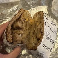 Vegan grilled cheese  at News Bar Cafe in New York City