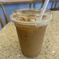 “The beach brew” with almond milk  at Dart in Santa Barbara