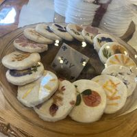 Vegan flower cookies   at Dart in Santa Barbara