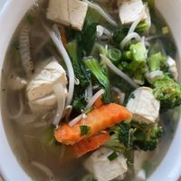Vegan noodle soup  at Pho Claire in Myrtle Beach