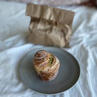 pistachio cruffin  at Saint-Jean in Amsterdam
