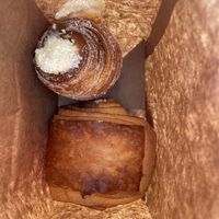 fancy cruffin and pain au chocolate   at Saint-Jean in Amsterdam