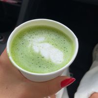 Matcha latte at Saint-Jean in Amsterdam