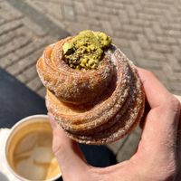 Pistachio Cruffin  at Saint-Jean in Amsterdam