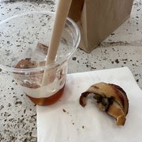 Forgot to take a picture before I started eating it. Here is my last bite    at Saint-Jean in Amsterdam