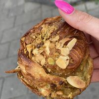 Pistachio cruffin  at Saint-Jean in Amsterdam