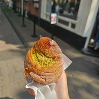 pistachio cruffin at Saint-Jean in Amsterdam