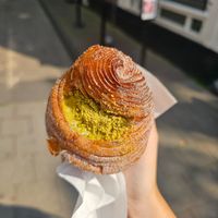 pistachio cruffin at Saint-Jean in Amsterdam