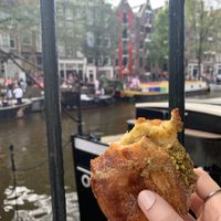 Pistachio cruffin  at Saint-Jean in Amsterdam