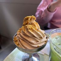 pistacchio soft ice creme  at Saint-Jean in Amsterdam