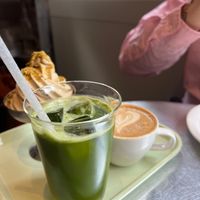 matcha lemonade  at Saint-Jean in Amsterdam