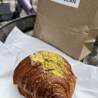 Pistachio almond croissant 🥐   at Saint-Jean in Amsterdam